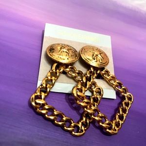 NEW (1-of-a-kind)GoldTone  Clip On Earrings…